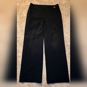 Ann Taylor signature fit lower on the waist Sz 6 Black unlined dress pants